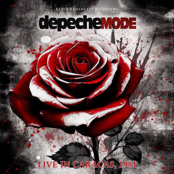 DEPECHE MODE LIVE IN CARACAS, 1981 (CLEAR/RED SPLASH VINYL) VINYL 10" - punk to funk heaven