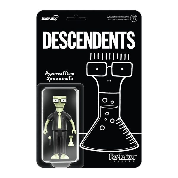 Descendents - Milo (Hypercaffium Spazzinate) Glow In The Dark Reaction Figure super 7 - punk to funk heaven