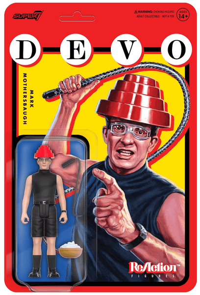 Devo Mark Motherbaugh Whip It Reaction Figure super 7 - punk to funk heaven