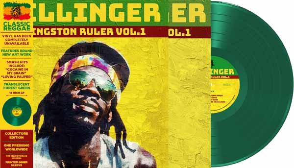 DILLINGER KINGSTON RULER VOL.1 (GREEN VINYL) Vinyl LP - punk to funk heaven