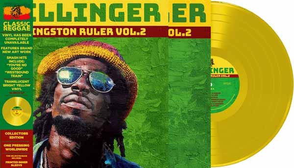 DILLINGER KINGSTON RULER VOL.2 (LTD.YELLOW VINYL) Vinyl LP - punk to funk heaven