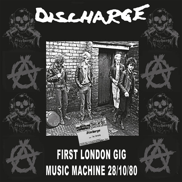 DISCHARGE LIVE AT THE MUSIC MACHINE 1980 (CLEAR VINYL) VINYL LP - punk to funk heaven