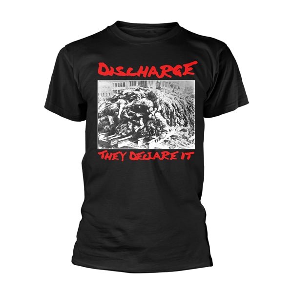 DISCHARGE THEY DECLARE IT T - SHIRT - punk to funk heaven