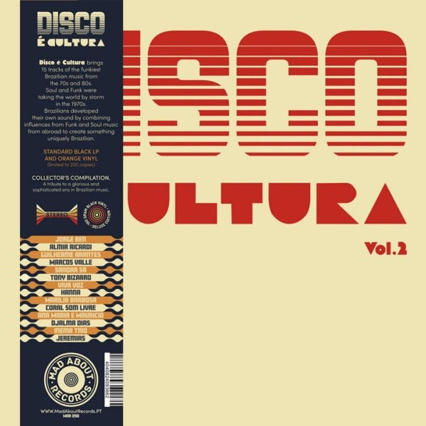 Disco E Cultura Vol. 2 Artist Various Artists Format:Vinyl / 12" Album Label:Mad About Records - punk to funk heaven