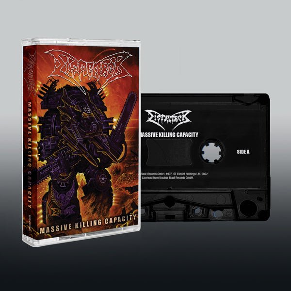 DISMEMBER MASSIVE KILLING CAPACITY MUSIC CASSETTE - punk to funk heaven