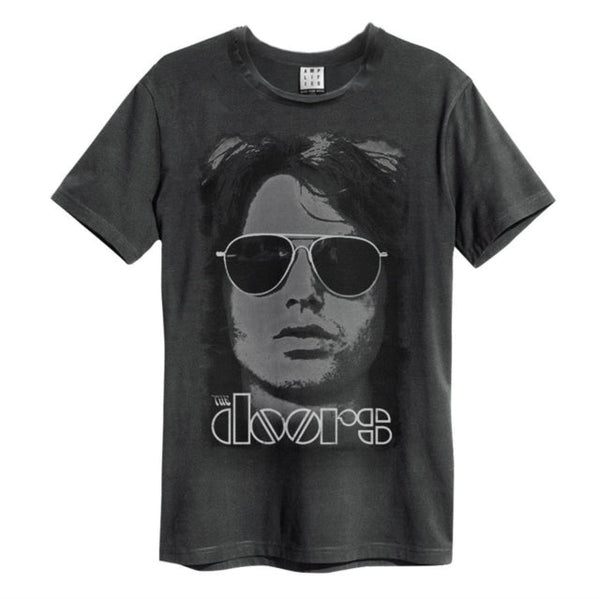 Doors - Mr Mojo Risin Tee Amplified Vintage Charcoal T Shirt - punk to funk heaven