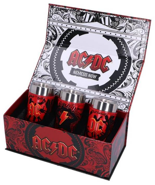 AC/DC Logo Shot Glass Set (Set Of 3) NEMESIS NOW