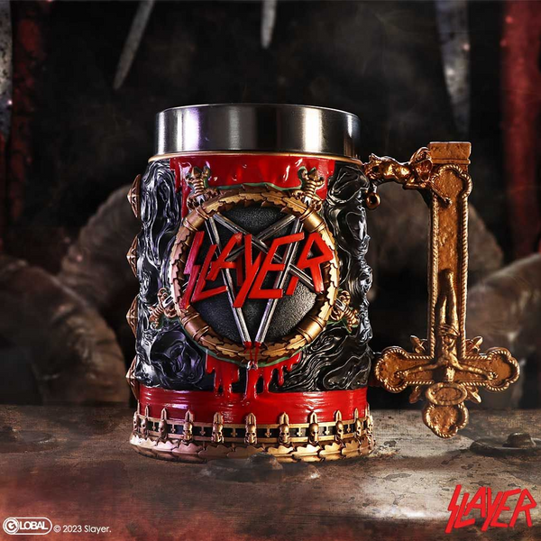 Slayer Reign In Blood Tankard 15.3cm    resin / stainless steel