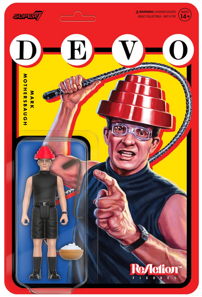 Devo Mark Motherbaugh Whip It Reaction Figure  super 7