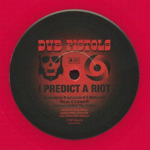 DUB PISTOLS I Predict A Riot Cyclone Format: red vinyl 7" - punk to funk heaven