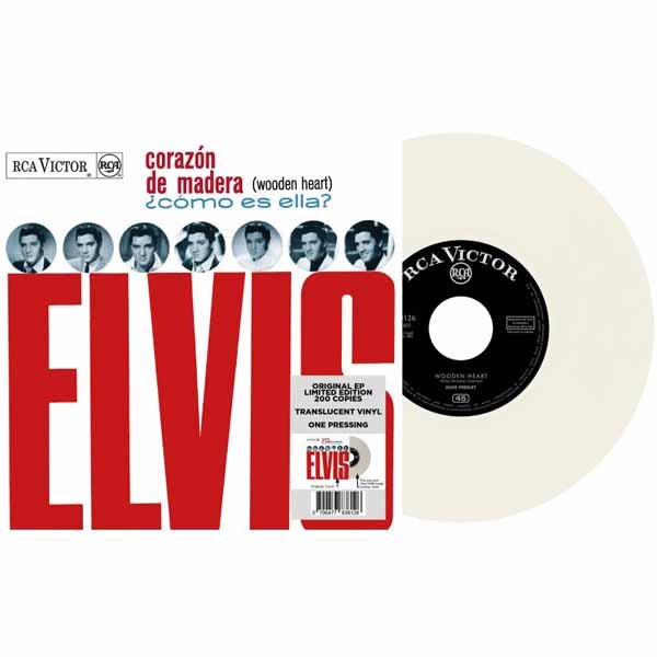 ELVIS PRESLEY CORAZÓN DE MADERA (TRANSLUCENT VINYL) Vinyl 7" - punk to funk heaven