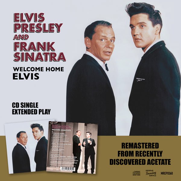 ELVIS PRESLEY & FRANK SINATRA WELCOME HOME ELVIS COMPACT DISC EP - punk to funk heaven