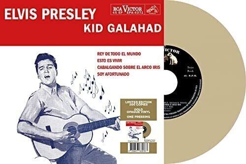 ELVIS PRESLEY KID GALAHAD (GOLD VINYL) VINYL 7" - punk to funk heaven