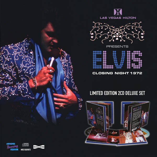 ELVIS PRESLEY LAS VEGAS CLOSING NIGHT 1972 (2CD) COMPACT DISC BOOK - punk to funk heaven