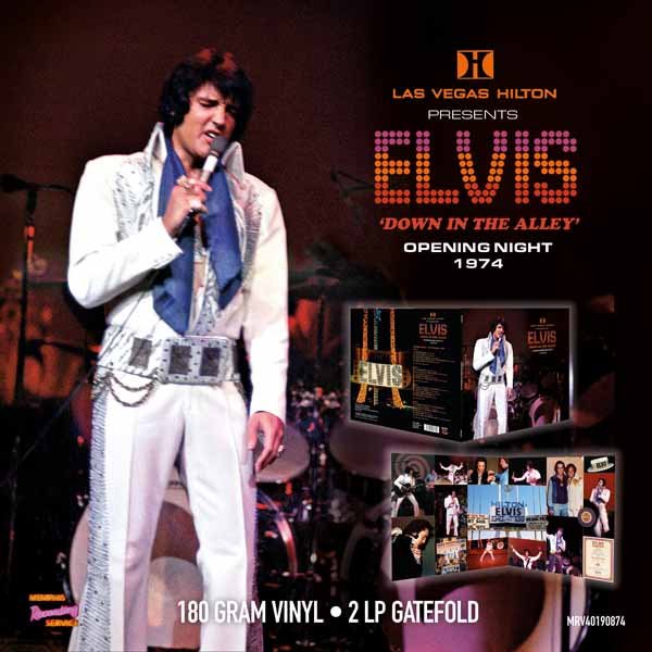ELVIS PRESLEY LAS VEGAS – ‘DOWN IN THE ALLEY’ OPENING NIGHT 1974 (2LP) Vinyl Double Album - punk to funk heaven