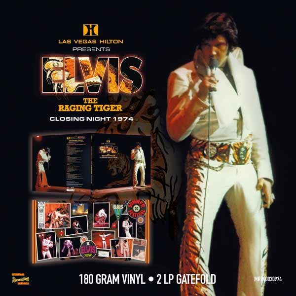 ELVIS PRESLEY LAS VEGAS – ‘THE RAGING TIGER’ CLOSING NIGHT 1974 (2LP) Vinyl Double Album - punk to funk heaven