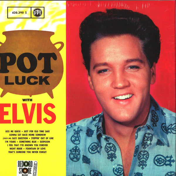 ELVIS PRESLEY POT LUCK (GOLD VINYL) VINYL LP - punk to funk heaven