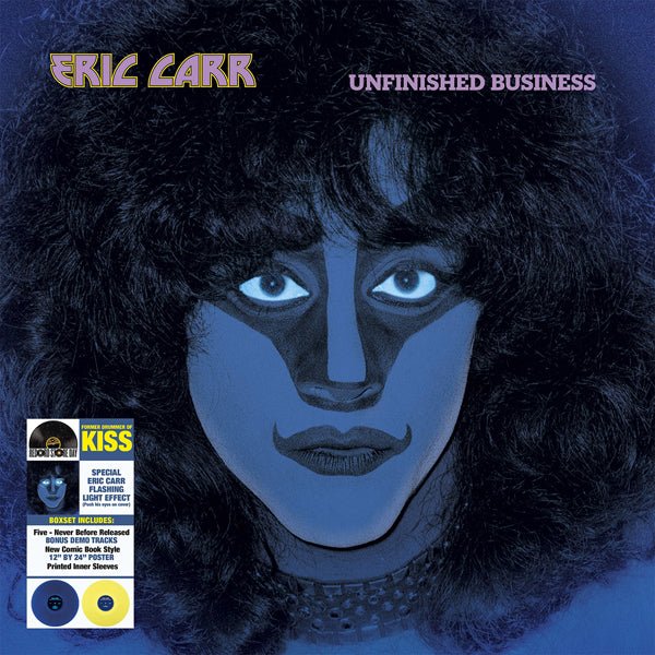 ERIC CARR UNFINISHED BUSINESS (COLOURED VINYL 2LP) (RSD 2024) VINYL DOUBLE ALBUM - punk to funk heaven