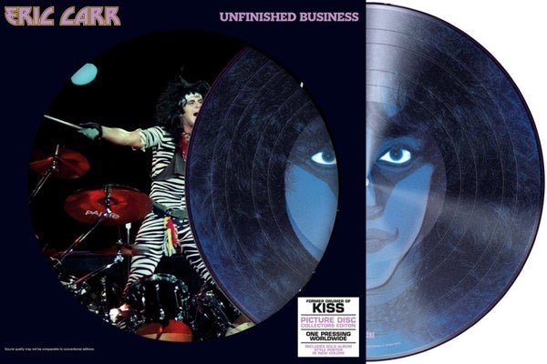 ERIC CARR UNFINISHED BUSINESS (LTD.PICTURE DISC) Vinyl 12" Picture Disc - punk to funk heaven