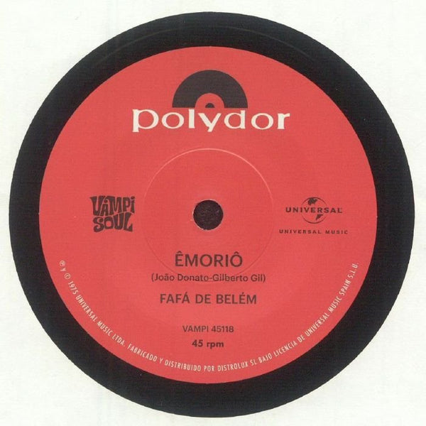 Fafa DE BELEM Emorio (7") Vampi Soul Spain - punk to funk heaven