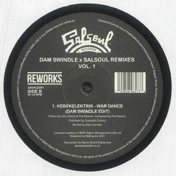 FIRST CHOICE / KEBEKELEKTRIK Dam Swindle & Salsoul Remixes Vol 1 (reissue) (12") Salsoul - punk to funk heaven