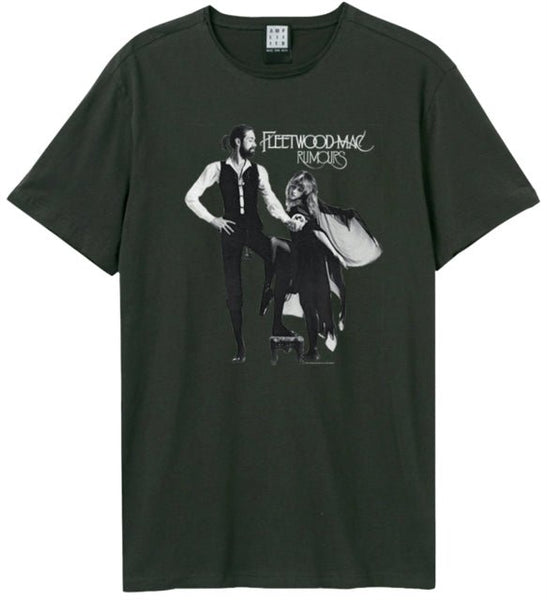 Fleetwood Mac Rumours Amplified Vintage Charcoal T Shirt - punk to funk heaven