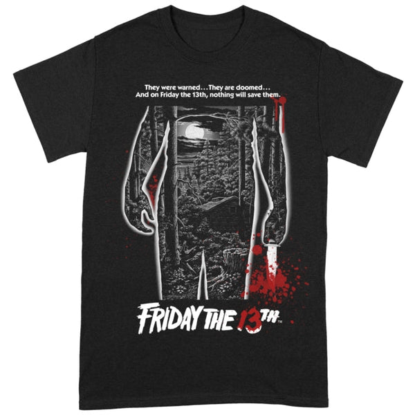Friday the 13th Bloody Poster Black T-Shirt - punk to funk heaven