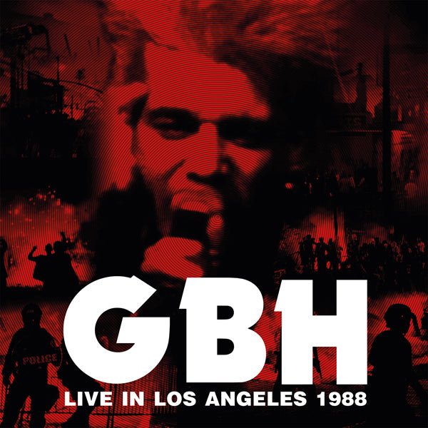GBH LIVE IN L.A. (2LP RED VINYL) VINYL DOUBLE ALBUM - punk to funk heaven