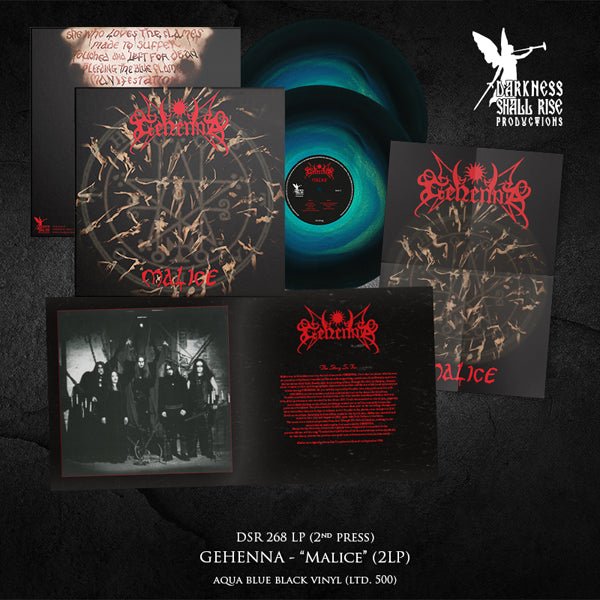 GEHENNA MALICE (OUR THIRD SPELL) (AQUA BLUE BLACK ICE VINYL 2LP) Vinyl Double Album - punk to funk heaven