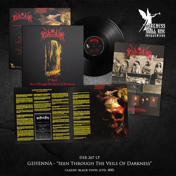 GEHENNA SEEN THROUGH THE VEILS OF DARKNESS (THE SECOND SPELL) (BLACK VINYL) Vinyl LP - punk to funk heaven