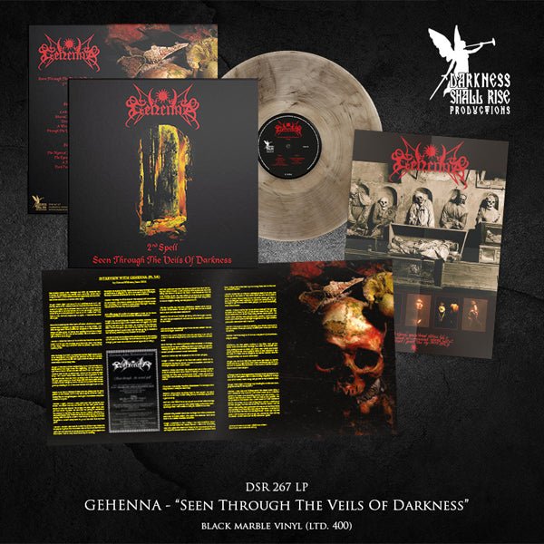GEHENNA SEEN THROUGH THE VEILS OF DARKNESS (THE SECOND SPELL) (TRANSPARENT/BLACK MARBLE VINYL) Vinyl LP - punk to funk heaven
