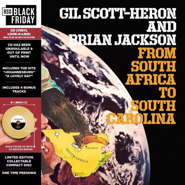 GIL SCOTT - HERON & BRIAN JACKSON FROM SOUTH AFRICA TO SOUTH CAROLINA - BLACK FRIDAY 2024 (VINYL REPLICA CD) Compact Disc - punk to funk heaven