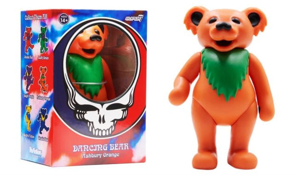 Grateful Dead - Dancing Bear (Ashbury Orange) Reaction Figure super 7 - punk to funk heaven