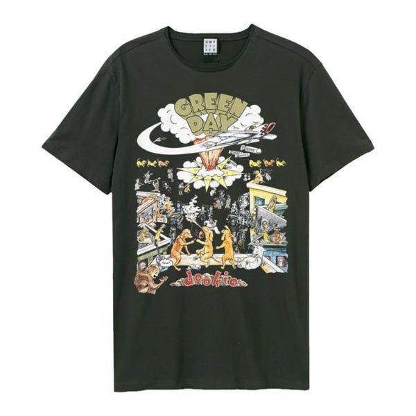 Green Day Dookie Amplified Vintage Charcoal T Shirt - punk to funk heaven