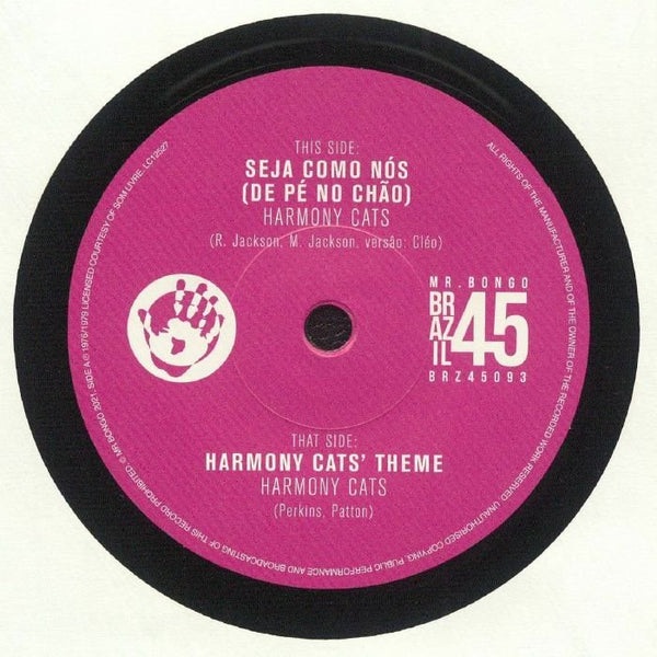 HARMONY CATS Seja Como Nos (reissue) Mr Bongo Format: 7" - punk to funk heaven