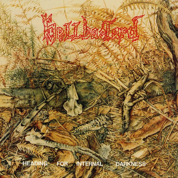 HELLBASTARD HEADING FOR INTERNAL DARKNESS (RED VINYL) VINYL DOUBLE ALBUM - punk to funk heaven