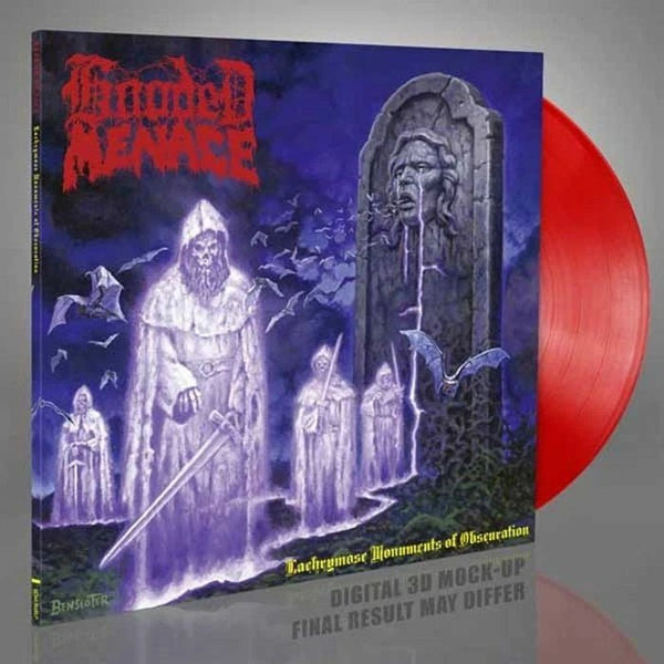 HOODED MENACE LACHRYMOSE MONUMENTS OF OBSCURATION (RED VINYL) Vinyl LP - punk to funk heaven