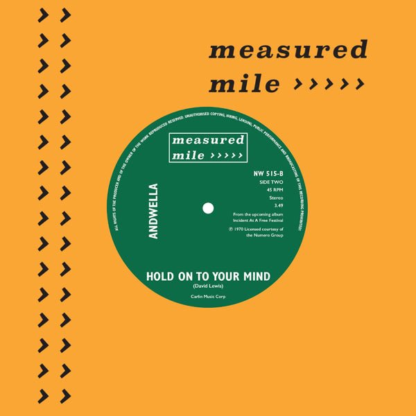 HOPSCOTCH / ANDWELLA LOOK AT THE LIGHTS GO UP / HOLD ON TO YOUR MIND VINYL 7" - punk to funk heaven