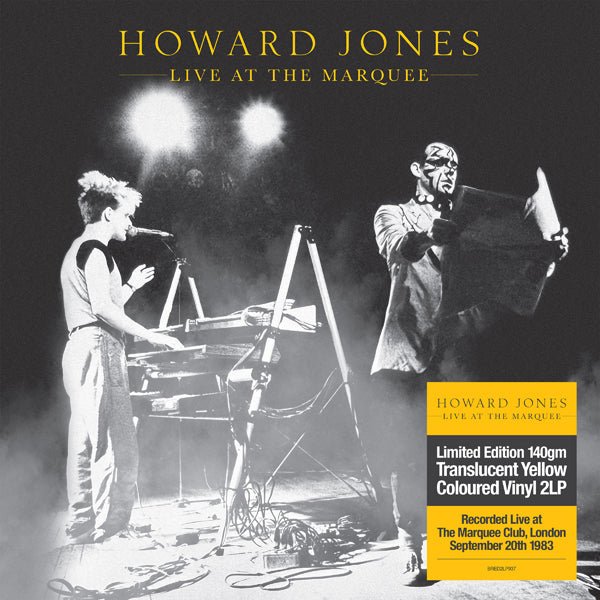 HOWARD JONES LIVE AT THE MARQUEE (TRANSPARENT YELLOW 2LP EDITION) Vinyl Double Album - punk to funk heaven