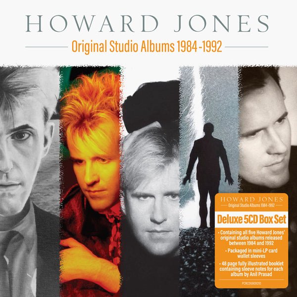 HOWARD JONES ORIGINAL STUDIO ALBUMS 1984 - 1992 (5CD BOXSET) Compact Disc - 5 CD Box Set - punk to funk heaven
