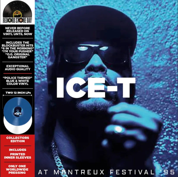 ICE - T LIVE AT MONTREUX FESTIVAL '95 (2LP DARK BLUE & WHITE) (RSD 2025) - punk to funk heaven