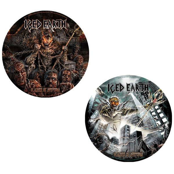 ICED EARTH PLAGUES OF DISTOPIA (RSD 2023) VINYL 12" PICTURE DISC - punk to funk heaven