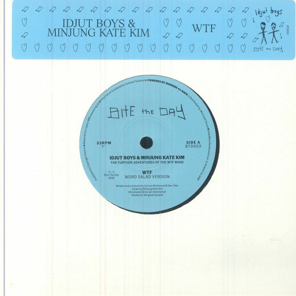 IDJUT BOYS / MINJUNG KATE KIM WTF: Further Adventures Of The WTF Band (7") - punk to funk heaven