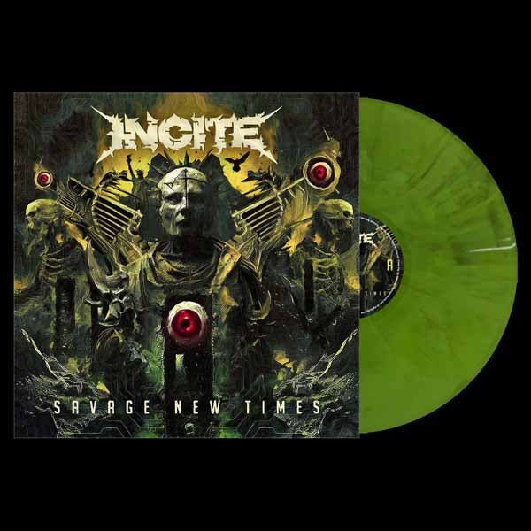INCITE SAVAGE NEW TIMES (PUKE GREEN COLOURED VINYL) Vinyl LP - punk to funk heaven