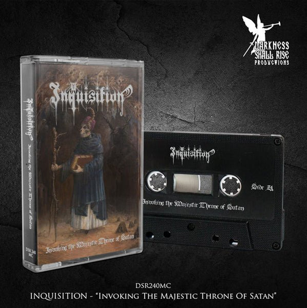 INQUISITION INVOKING THE MAJESTIC THRONE OF SATAN MUSIC CASSETTE - punk to funk heaven
