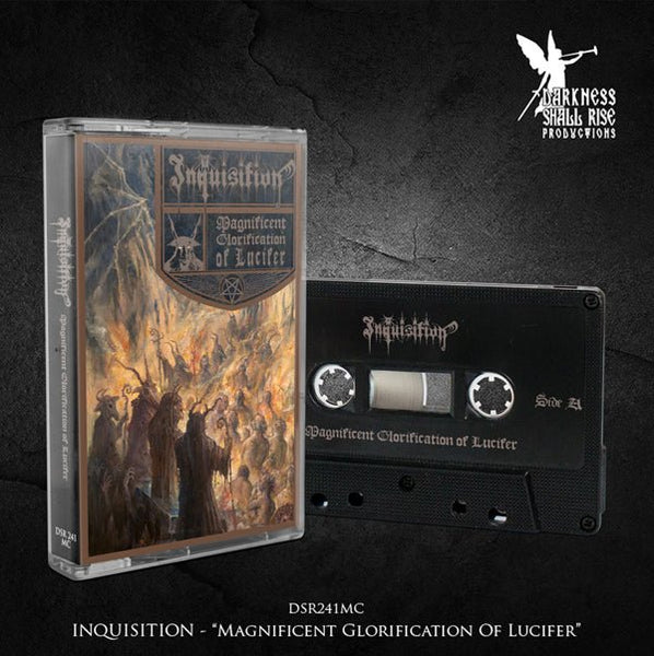 INQUISITION MAGNIFICENT GLORIFICATION OF LUCIFER MUSIC CASSETTE - punk to funk heaven