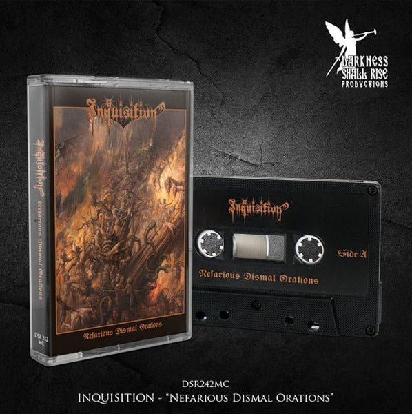 INQUISITION NEFARIOUS DISMAL ORATIONS MUSIC CASSETTE - punk to funk heaven