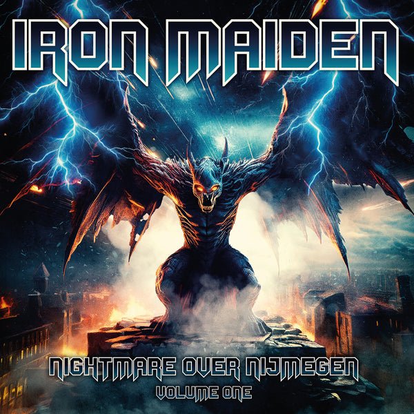 IRON MAIDEN NIGHTMARE OVER NIJMEGEN VOL.1 (RED W/ WHITE SPLATTER VINYL 2LP) Vinyl Double Album - punk to funk heaven