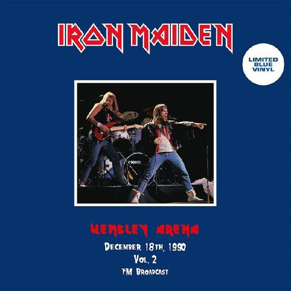 IRON MAIDEN Wembley Arena 1990 Vol 2 Outsider Italy Format: blue vinyl LP - punk to funk heaven