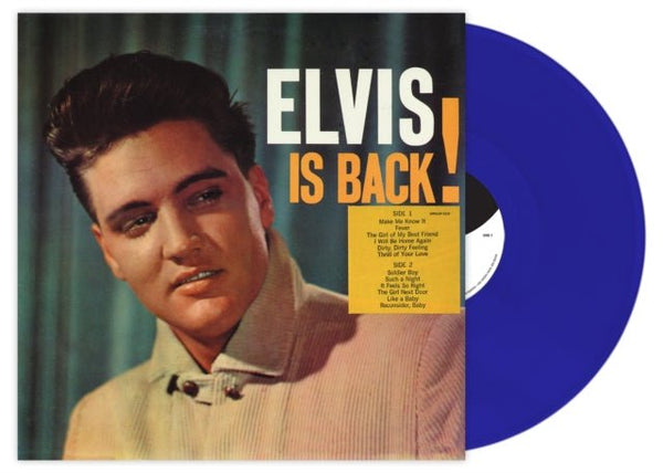Is Back! (Limited Blue Vinyl) ELVIS PRESLEY lp - punk to funk heaven